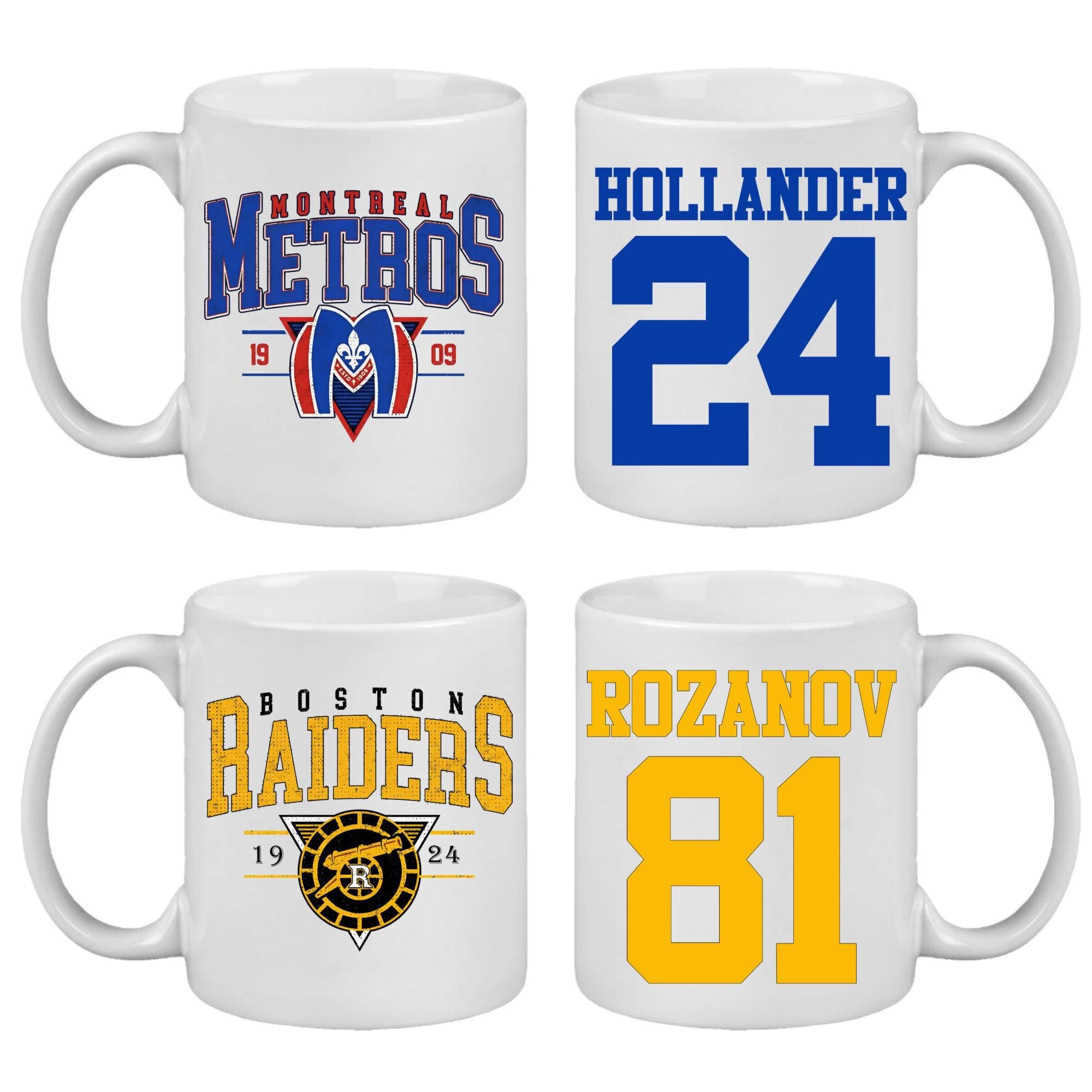 Heated Rivalry Fan Inspired Mugs | Hollander 24 or Rozanov 81 Coffee Mug