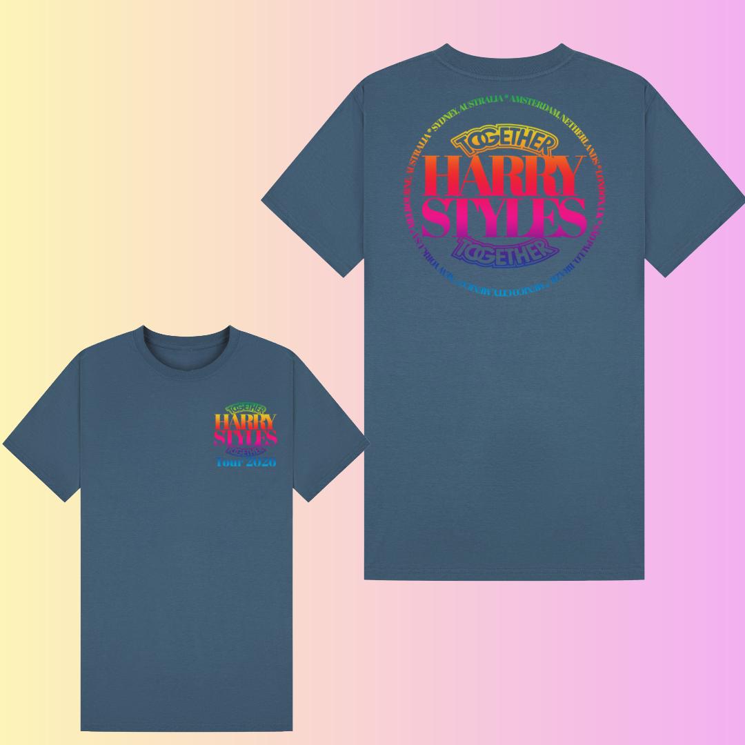 Harry Styles Together Tour 2026 T-Shirt | Colorful Fan Made Concert Tee