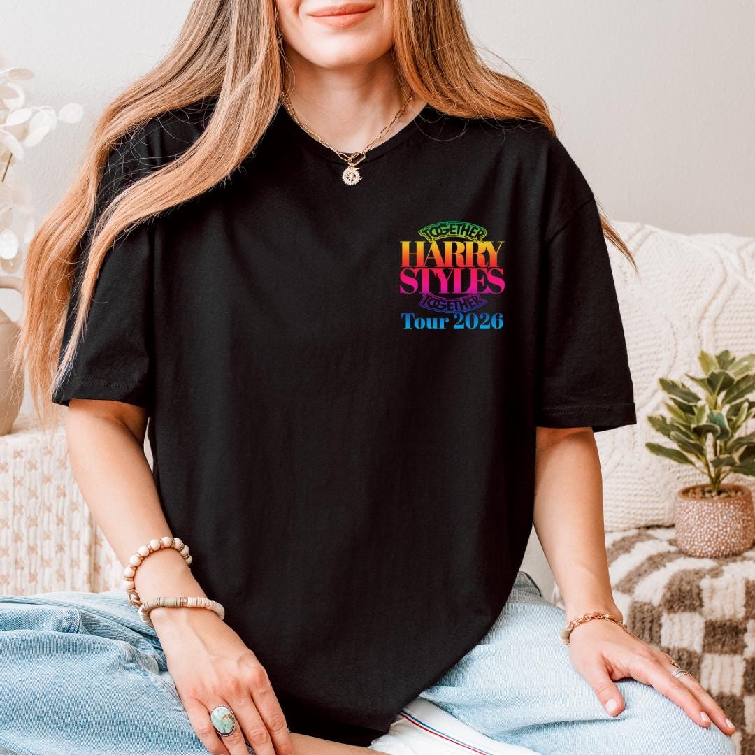 Harry Styles Together Tour 2026 T-Shirt | Colorful Fan Made Concert Tee
