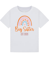 Big Brother/Sister Pregnancy Announcement Shirt – Rainbow Sibling Reveal, EST 2026