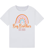 Big Brother/Sister Pregnancy Announcement Shirt – Rainbow Sibling Reveal, EST 2026