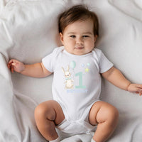 Bunny 1st Birthday Babygrow – Cake Smash Outfit, Keepsake Gift