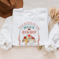 Belle's Bookshop Sweatshirt – Fairytale Literary Crewneck, Plus Size