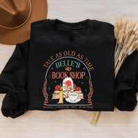 Belle's Bookshop Sweatshirt – Fairytale Literary Crewneck, Plus Size