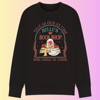 Belle's Bookshop Sweatshirt – Fairytale Literary Crewneck, Plus Size