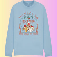 Belle's Bookshop Sweatshirt – Fairytale Literary Crewneck, Plus Size