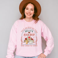 Belle's Bookshop Sweatshirt – Fairytale Literary Crewneck, Plus Size