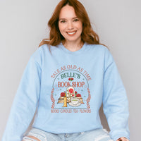 Belle's Bookshop Sweatshirt – Fairytale Literary Crewneck, Plus Size