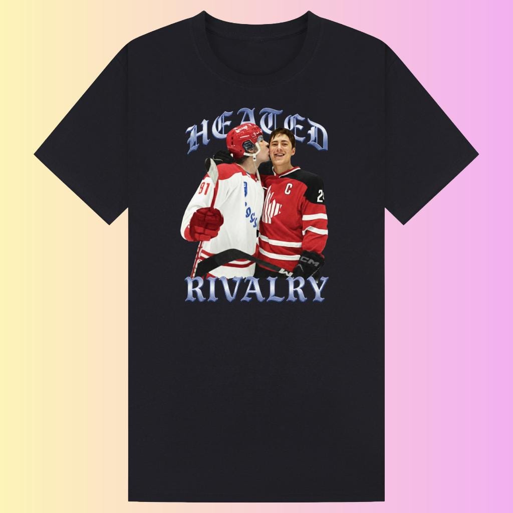 Heated Rivalry Fan Inspired T-Shirt | Hockey Rivals Graphic Tee | Romance Reader Shirt