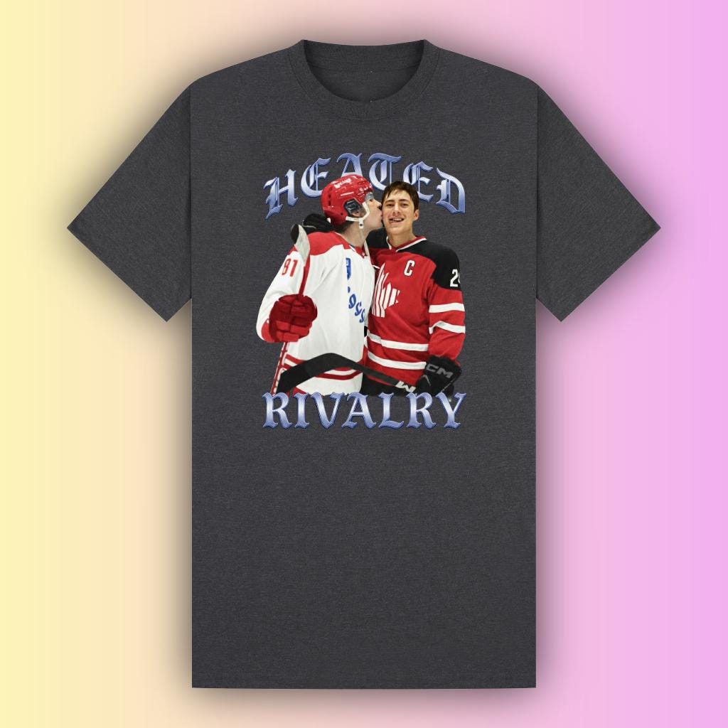 Heated Rivalry Fan Inspired T-Shirt | Hockey Rivals Graphic Tee | Romance Reader Shirt