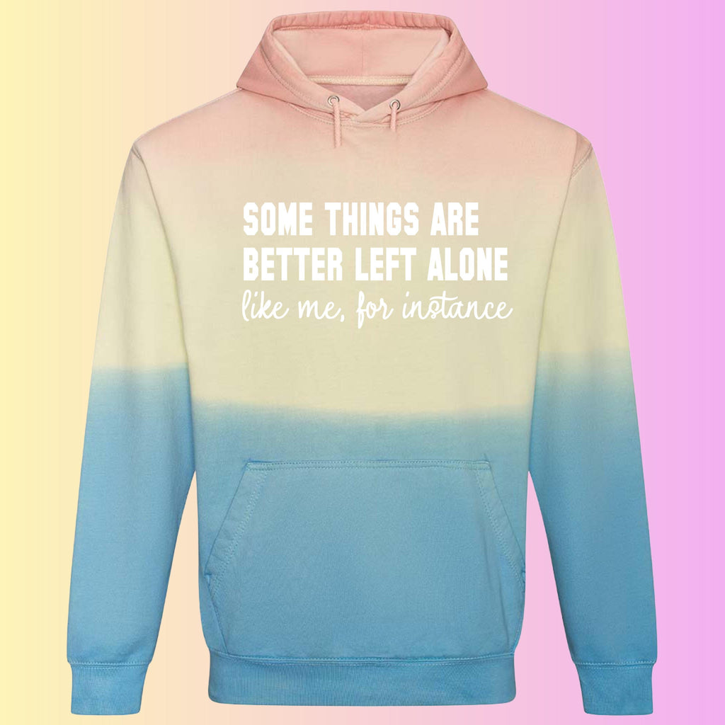 Funny Introvert Tie Dye Hoodie – Sarcastic Statement Print
