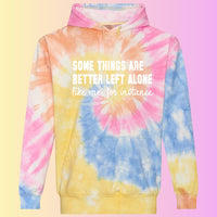 Funny Introvert Tie Dye Hoodie – Sarcastic Statement Print