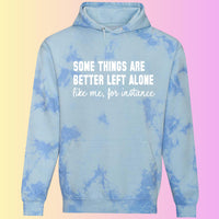 Funny Introvert Tie Dye Hoodie – Sarcastic Statement Print