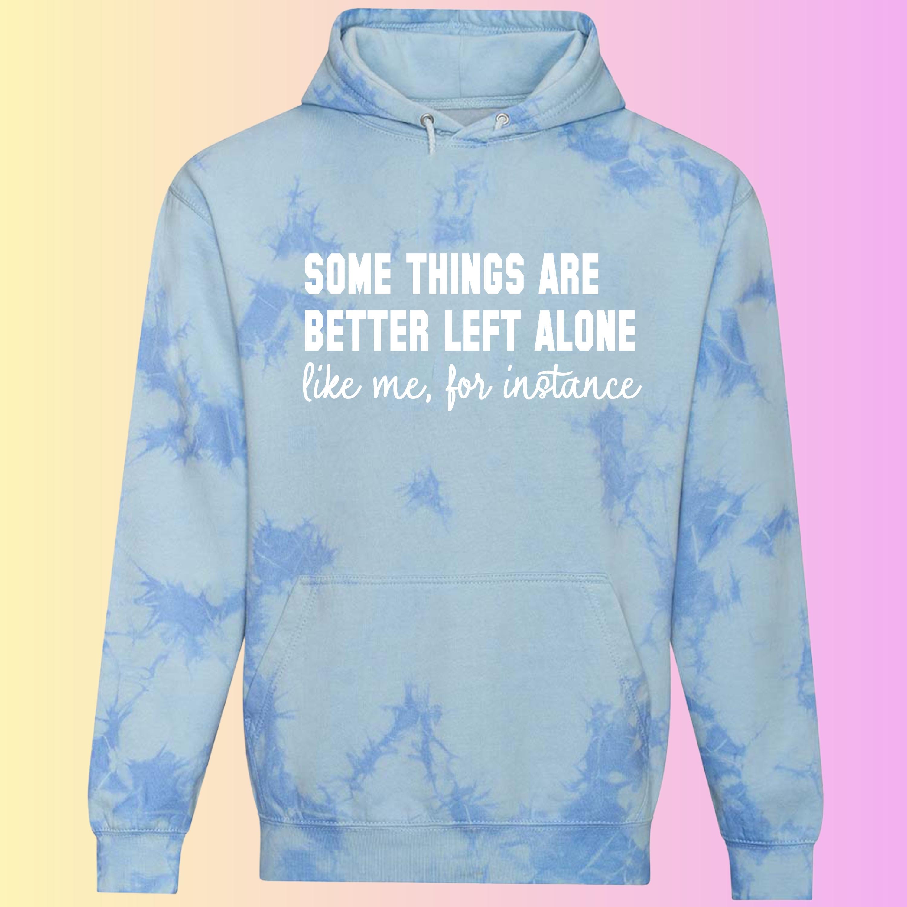 Funny Introvert Tie Dye Hoodie – Sarcastic Statement Print