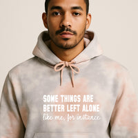 Funny Introvert Tie Dye Hoodie – Sarcastic Statement Print