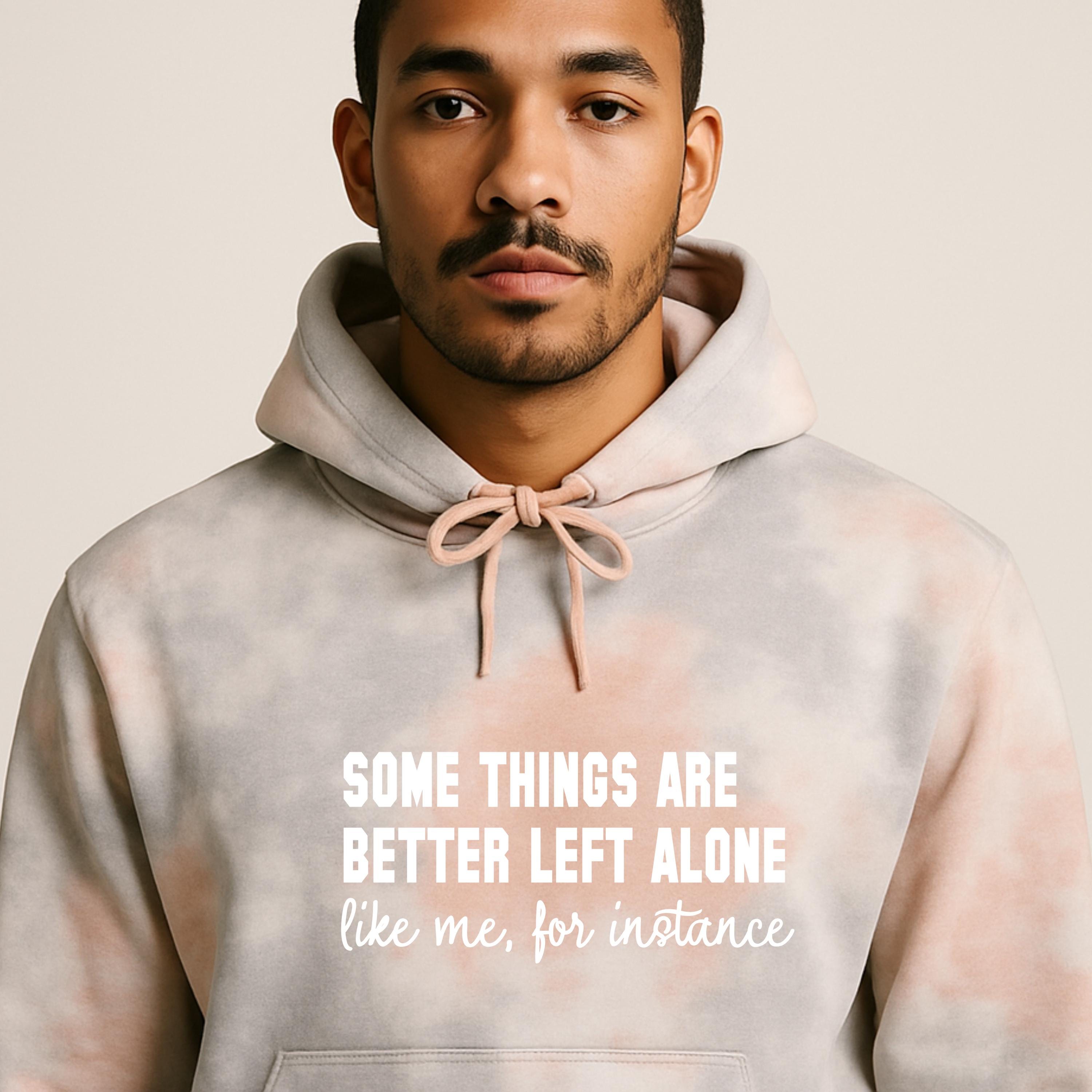 Funny Introvert Tie Dye Hoodie – Sarcastic Statement Print