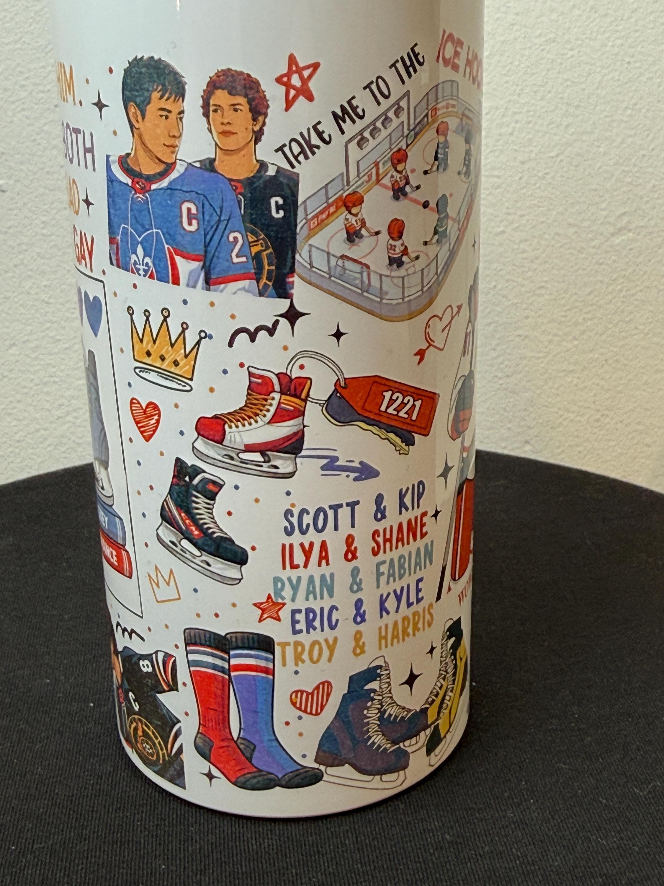 Heated Rivalry Water Bottle | 650ml Aluminium Bookish Bottle | Hockey Romance Gift