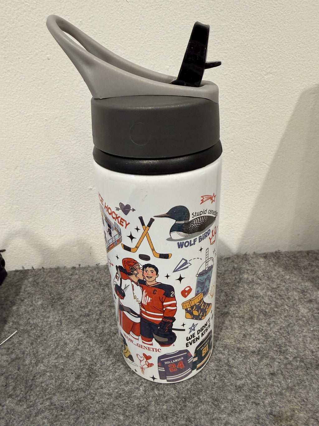 Heated Rivalry Water Bottle | 650ml Aluminium Bookish Bottle | Hockey Romance Gift