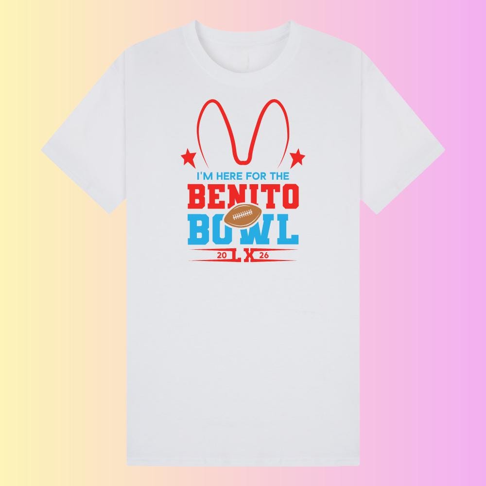 Benito Bowl LX T-Shirt – Bad Bunny Super Bowl Fan Tee