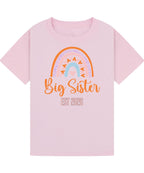 Big Brother/Sister Pregnancy Announcement Shirt – Rainbow Sibling Reveal, EST 2026