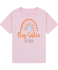 Big Brother/Sister Pregnancy Announcement Shirt – Rainbow Sibling Reveal, EST 2026