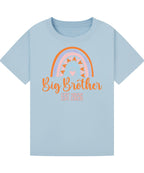 Big Brother/Sister Pregnancy Announcement Shirt – Rainbow Sibling Reveal, EST 2026