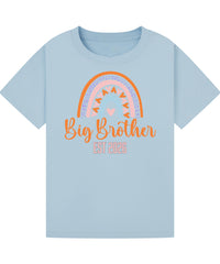 Big Brother/Sister Pregnancy Announcement Shirt – Rainbow Sibling Reveal, EST 2026