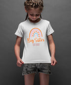 Big Brother/Sister Pregnancy Announcement Shirt – Rainbow Sibling Reveal, EST 2026