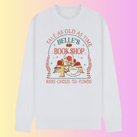 Belle's Bookshop Sweatshirt – Fairytale Literary Crewneck, Plus Size