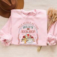 Belle's Bookshop Sweatshirt – Fairytale Literary Crewneck, Plus Size