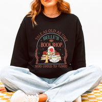 Belle's Bookshop Sweatshirt – Fairytale Literary Crewneck, Plus Size