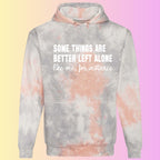 Funny Introvert Tie Dye Hoodie – Sarcastic Statement Print
