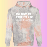 Funny Introvert Tie Dye Hoodie – Sarcastic Statement Print