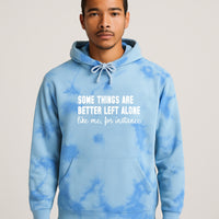 Funny Introvert Tie Dye Hoodie – Sarcastic Statement Print