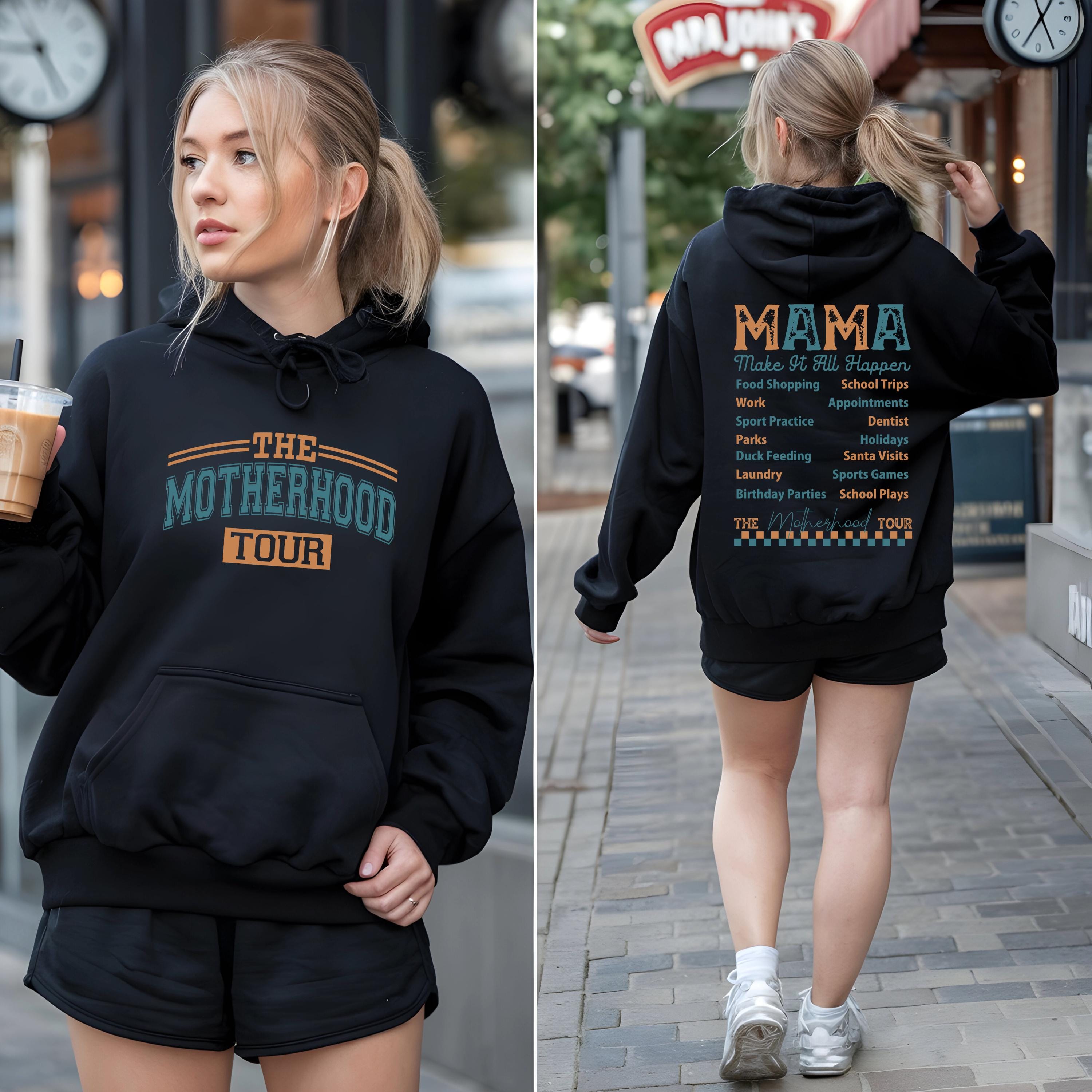 Motherhood Tour Hoodie – Mama's Task List, Mother's Day Gift