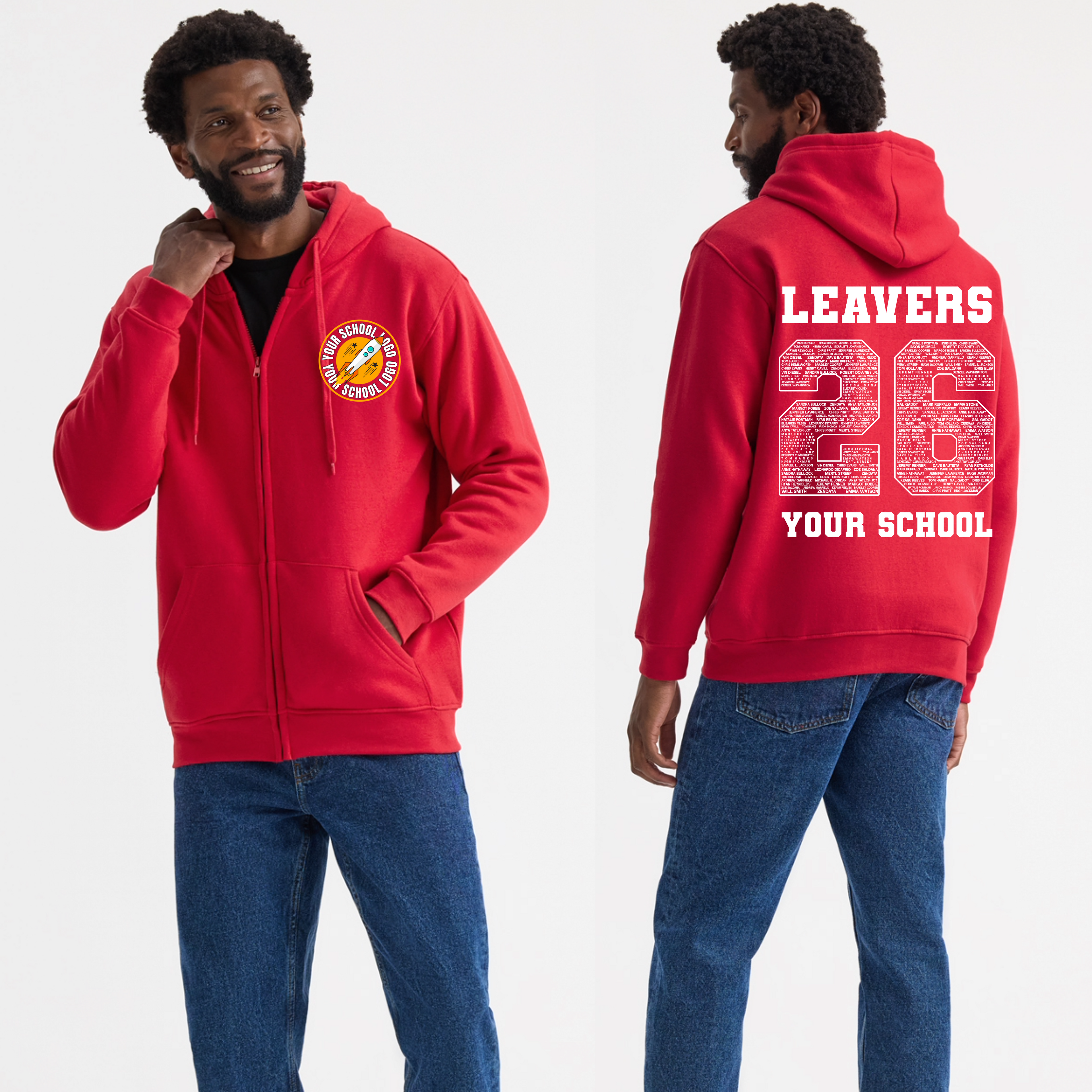 Classic Leavers Zip Hoodie