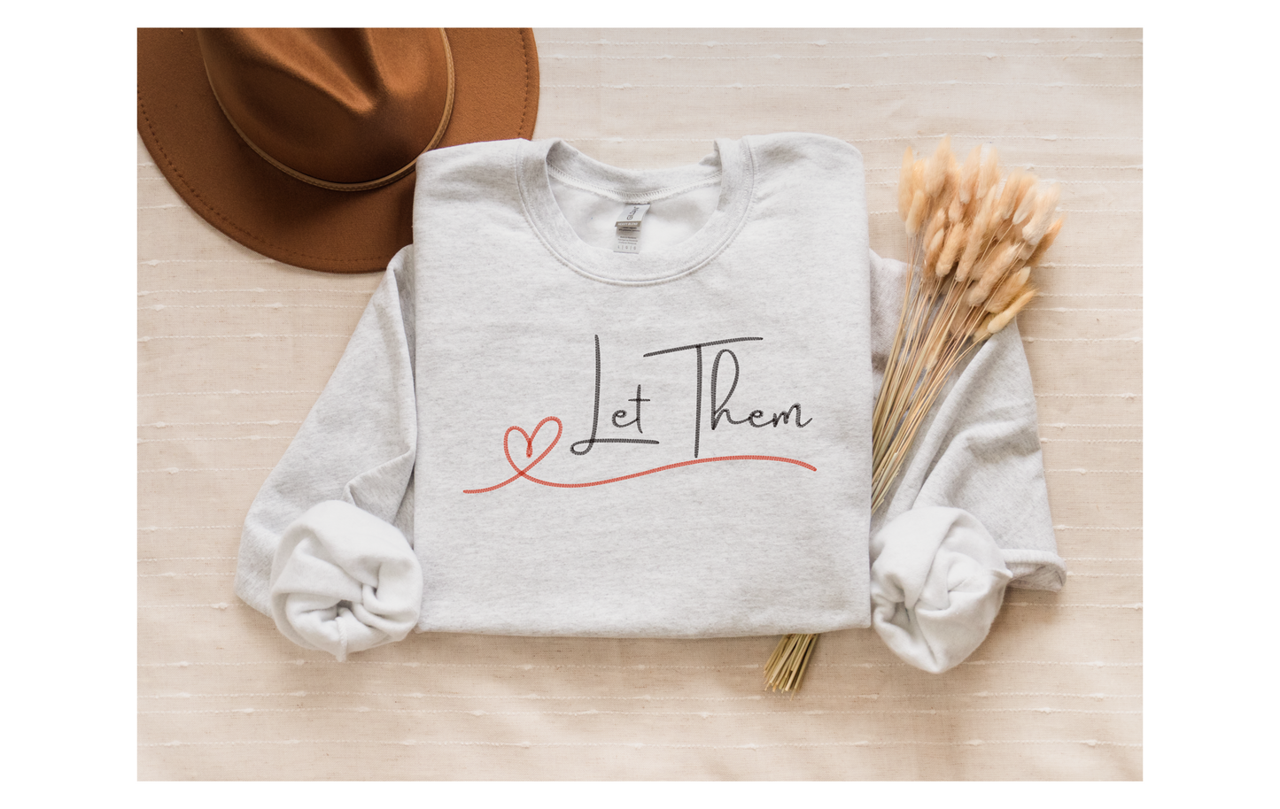 Let them slogan sweatshirt