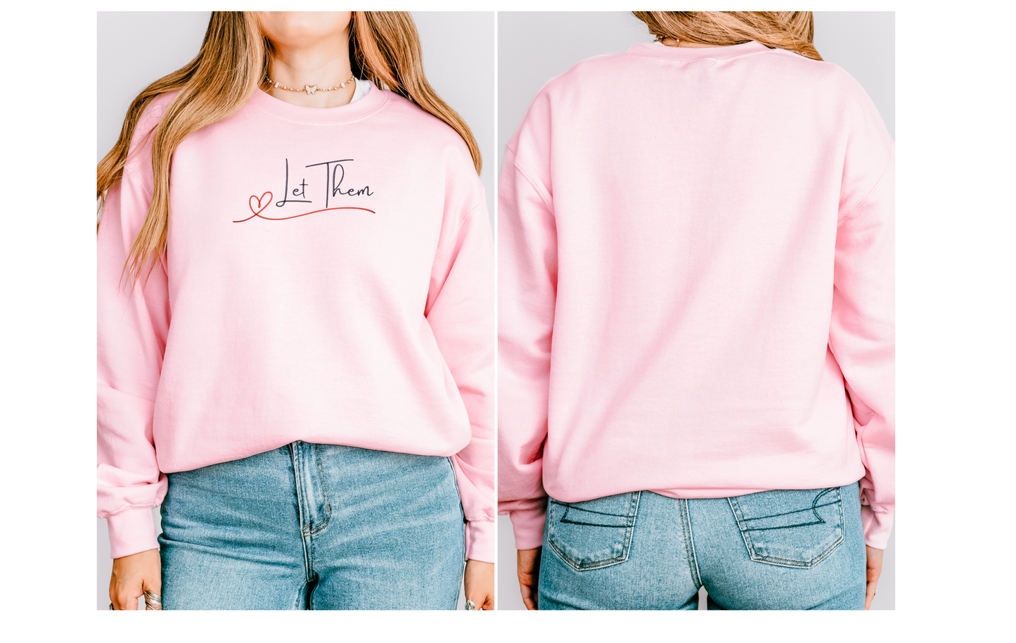 Let them slogan sweatshirt