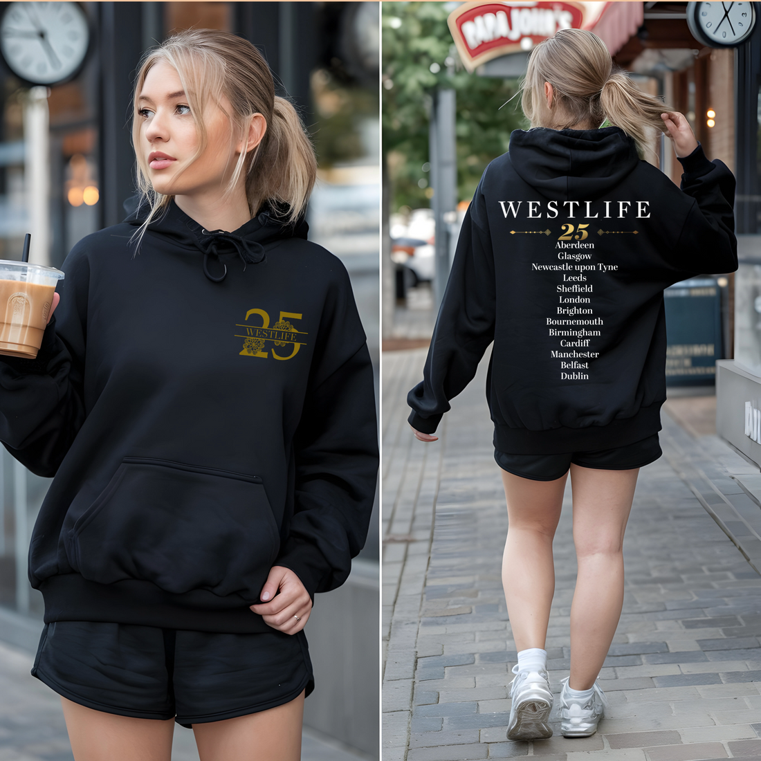 Westlife 25th Anniversary Tour Hoodie | Concert Dates Fan tickets gift