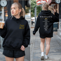 Westlife 25th Anniversary Tour Hoodie | Concert Dates Fan tickets gift