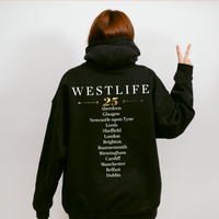 Westlife 25th Anniversary Tour Hoodie | Concert Dates Fan tickets gift